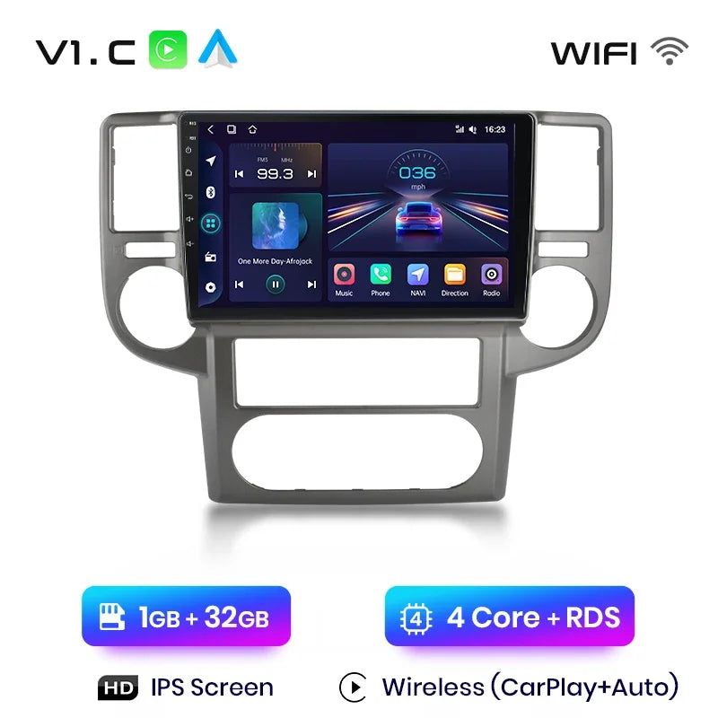 Junsun Wireless CarPlay Android Auto Radio For NISSAN X-TRAIL Xtrail 2003 2004 -2007 Car Intelligent Systems RDS BT WiFi 2 din