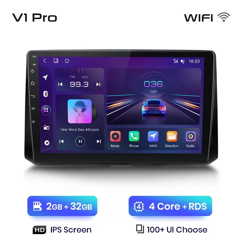 Junsun Wireless CarPlay Android Auto Radio For Toyota Corolla 2018 - 2021 Car Intelligent Systems RDS BT WiFi 2 din