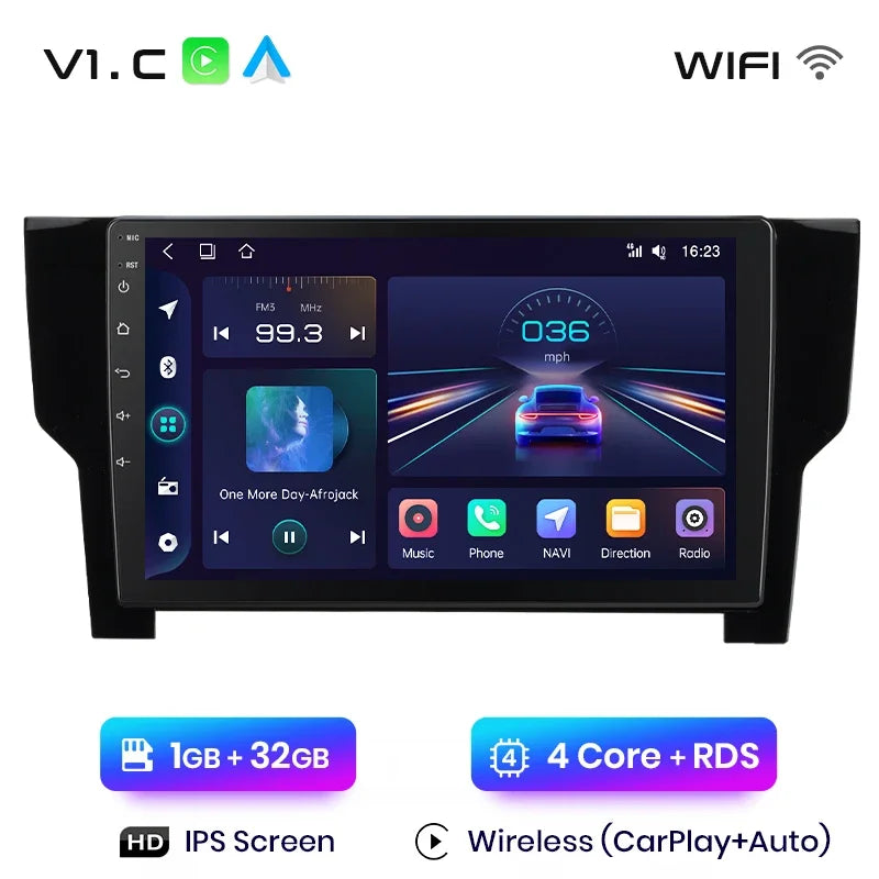 Junsun Wireless CarPlay Android Auto Radio For VOLKSWAGEN PASSAT 2019 Car Intelligent Systems RDS BT WiFi 2 din