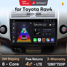 Junsun V1 AI Voice Wireless CarPlay Android Auto Radio For Toyota RAV4 RAV 4 2005-2012 2013 4G Car Multimedia GPS 2din autoradio