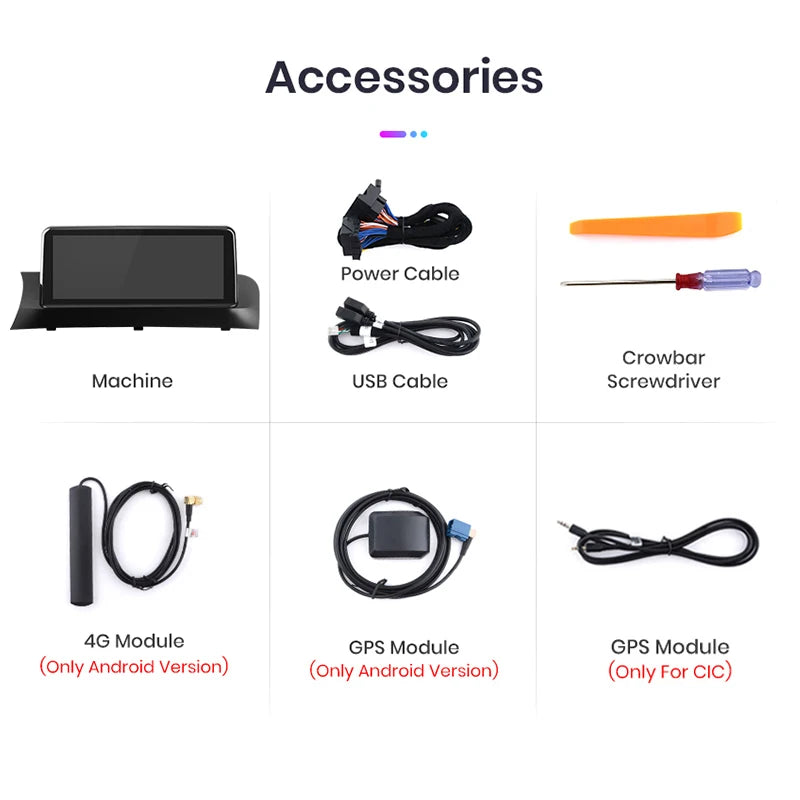 Junsun 10.25 inch CarPlay For Apple Car Radio Multimedia For BMW X3 F25 X4 F26 2013-2017 CIC NBT Wireless Android Auto Stereo