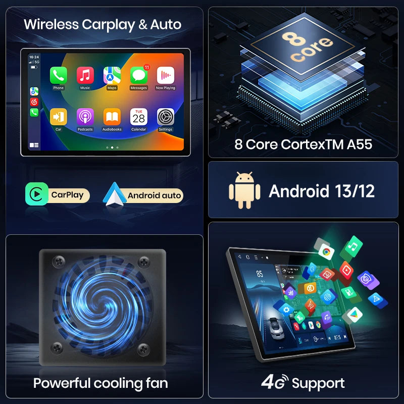 Junsun X7 PRO Wireless CarPlay Android Auto Car Radio for Suzuki SX4 2006-2013 11.5“ 2K AI Voice Multimedia autoradio