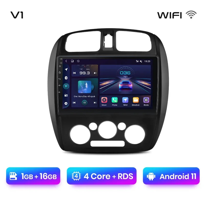 Junsun Wireless CarPlay Android Auto Radio For MAZDA 323 HAIMA FREEMA FORD LASER 2002-2008 Car Intelligent Systems RDS BT WiFi