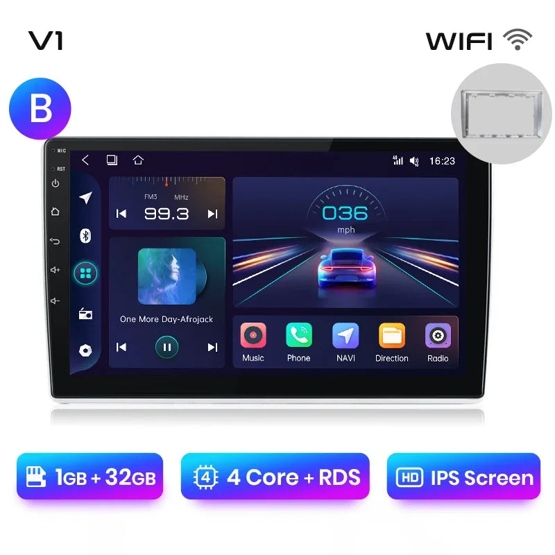 Junsun Wireless CarPlay Android Auto Car Radio Multimedia For VW Passat B5 B6 2004-2010  GPS Intelligent Systems Smart Autoradio