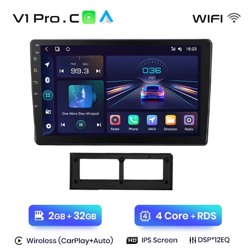 Junsun Wireless CarPlay Android Auto Radio For VW SANTANA 2000 BISTA 2003 2004-2011 Car Intelligent Systems RDS BT WiFi 2 din