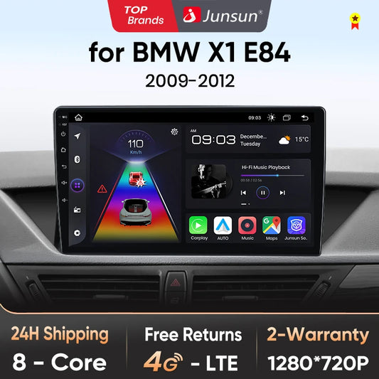 Junsun V1 Plus Car Radio For BMW X1 E84 2009 - 2015 wireless CarPlay Android Auto car intelligent systems No 2 din 2din DVD
