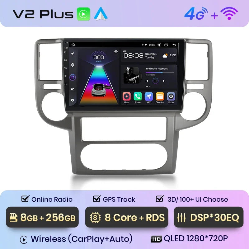 Junsun Wireless CarPlay Android Auto Radio For NISSAN X-TRAIL Xtrail 2003 2004 -2007 Car Intelligent Systems RDS BT WiFi 2 din