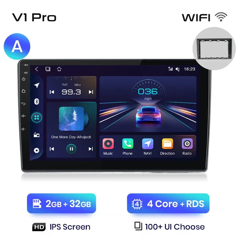 Junsun Wireless CarPlay Android Auto Car Radio Multimedia For VW Passat B5 B6 2004-2010  GPS Intelligent Systems Smart Autoradio