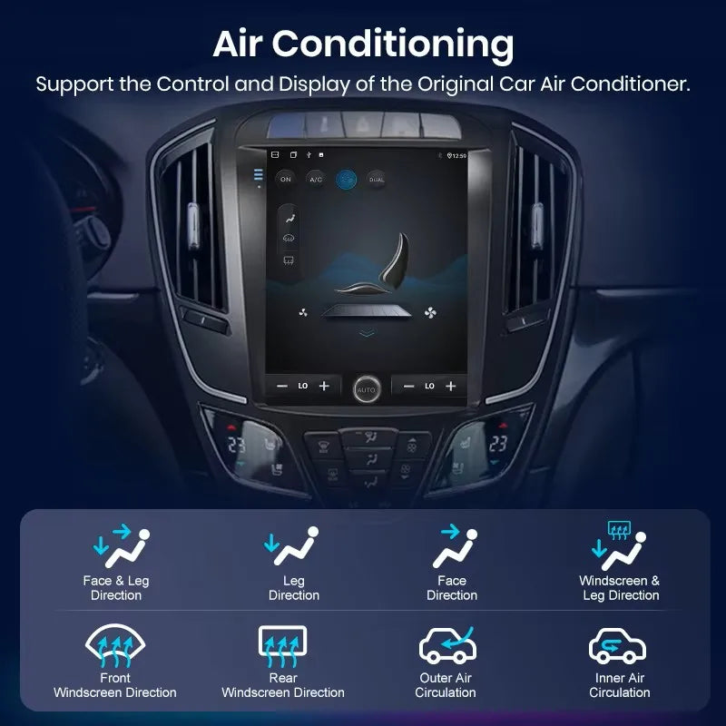 Junsun Wireless CarPlay Car Radio For Buick Regal For Opel Insignia 2014-2018 Android Multimedia