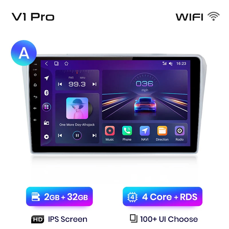 Junsun V1pro AI Voice 2 din Android Auto Radio For Toyota Avensis T25 2002 - 2008  Carplay Car Multimedia GPS 2din autoradio