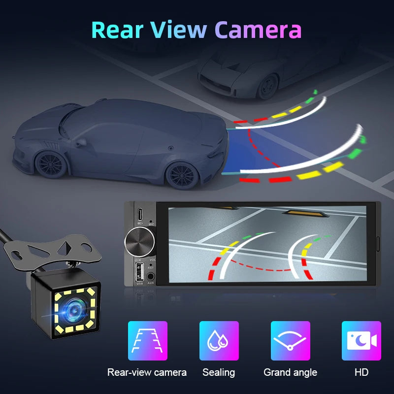 Junsun 1Din IPS 6.26/6.86 Inch Wireless Carplay Android Auto Car Radio Multimedia Video MP5 Player Touch Screen Universal Stereo