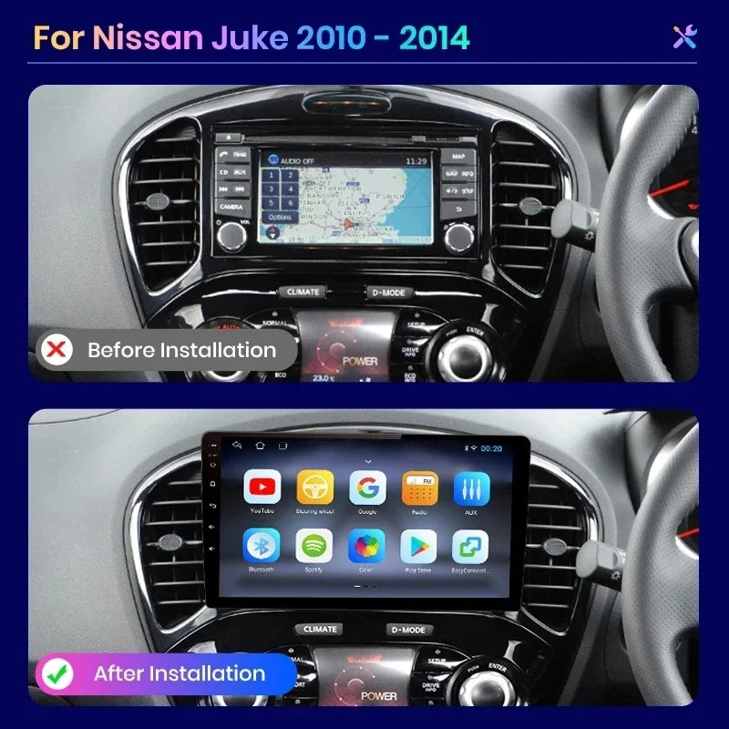 AWESAFE PX9 Car Radio Autoradio for Nissan Juke YF15 2010-2014  Wireless Carplay Screen Android Auto Stereo GPS Navi FM RDS BT