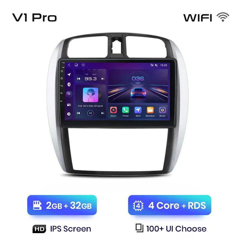 Junsun Wireless CarPlay Android Auto Radio For MAZDA 323 HAIMA FREEMA FORD LASER 2002-2008 Car Intelligent Systems RDS BT WiFi