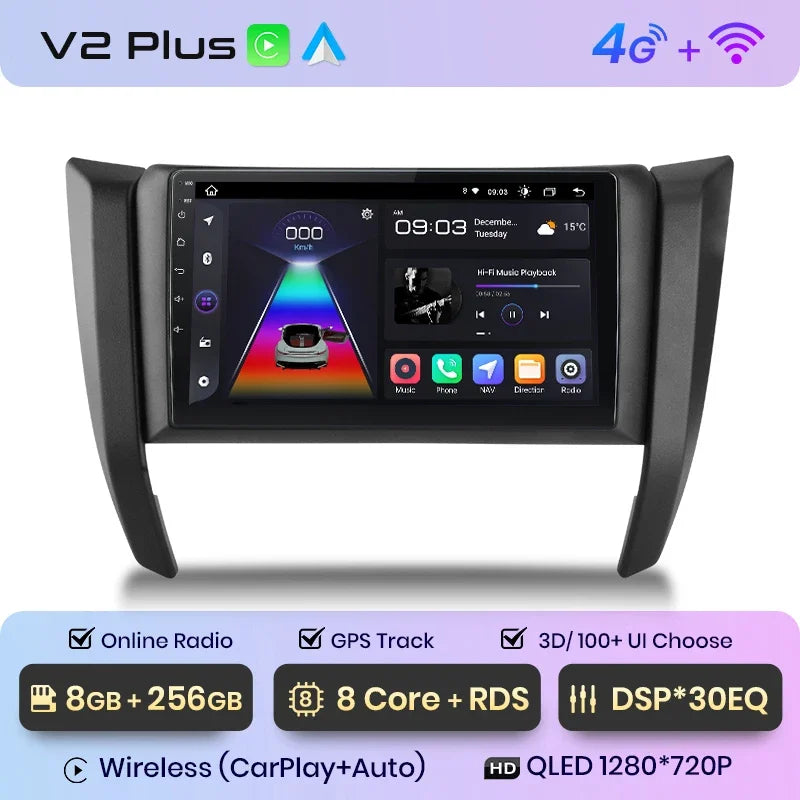 Junsun Wireless CarPlay Android Auto Radio For Nissan Navara Frontier NP300 4 D23 2014-2021 Car Intelligent Systems RDS BT WiFi