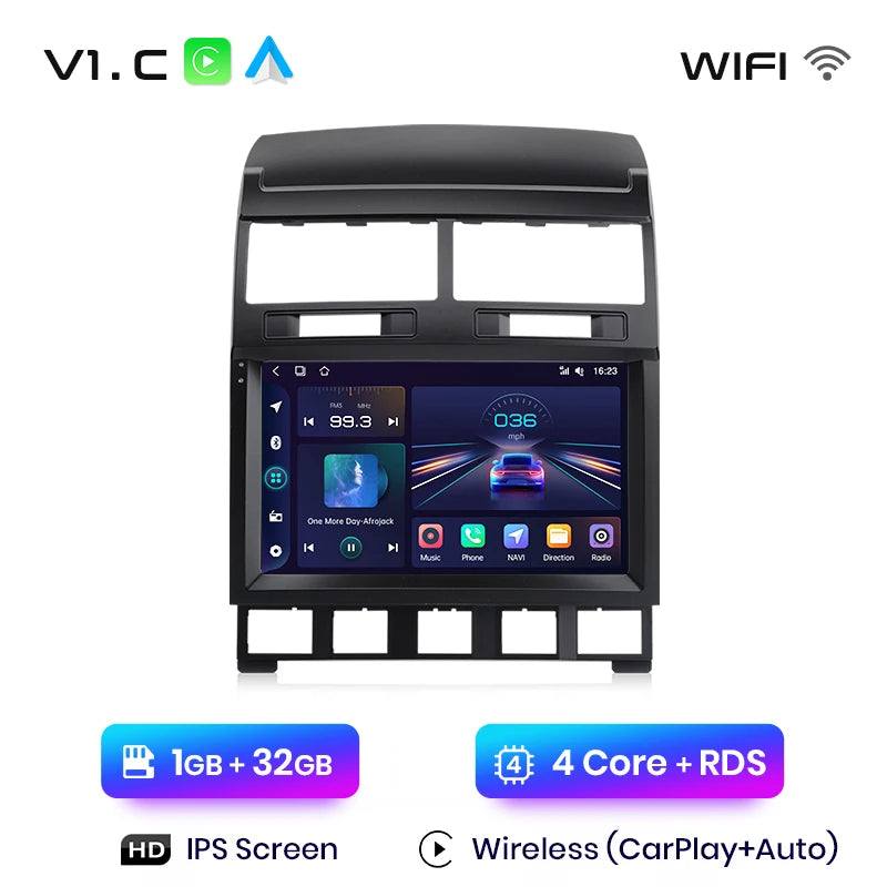 Junsun V1pro AI Voice 2 din Android Auto Radio for Volkswagen Touareg 2002-2010  Carplay 4G Car Multimedia GPS 2din autoradio