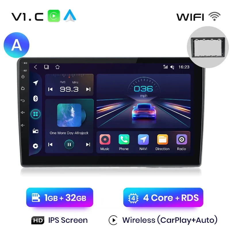 Junsun Wireless CarPlay Android Auto Car Radio Multimedia For VW Passat B5 B6 2004-2010  GPS Intelligent Systems Smart Autoradio