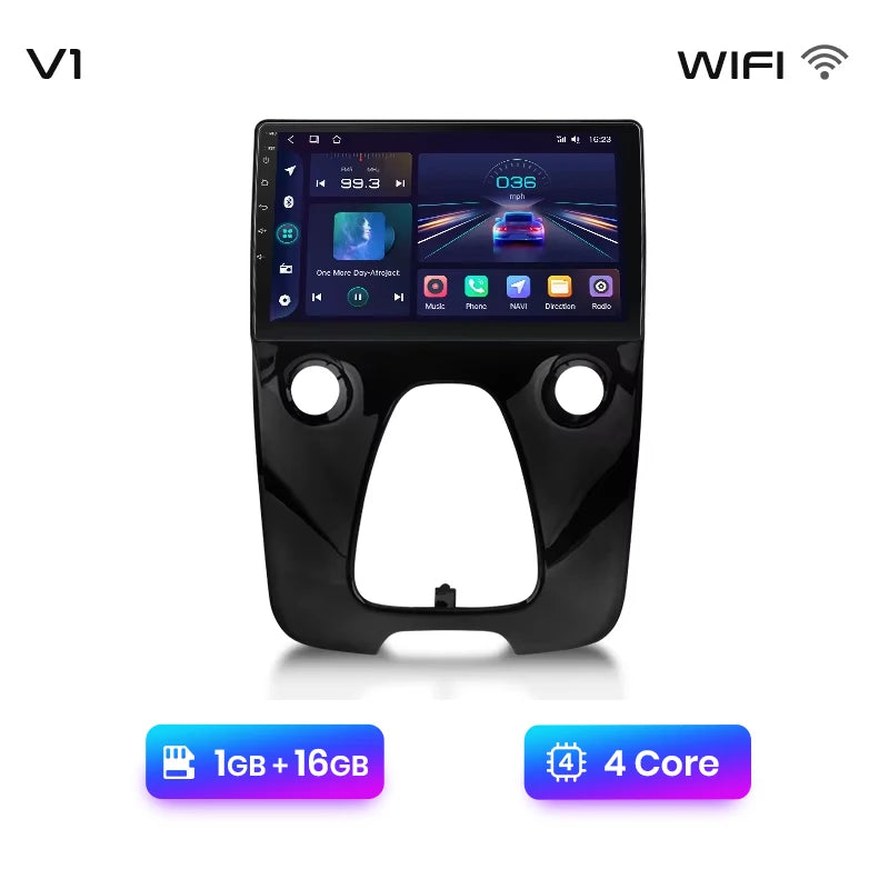 Junsun V1 Plus Car Radio For Peugeot 108 Citroen C1 Toyota Aygo 2014 - 2021 wireless CarPlay Android Auto No 2 din 2din DVD