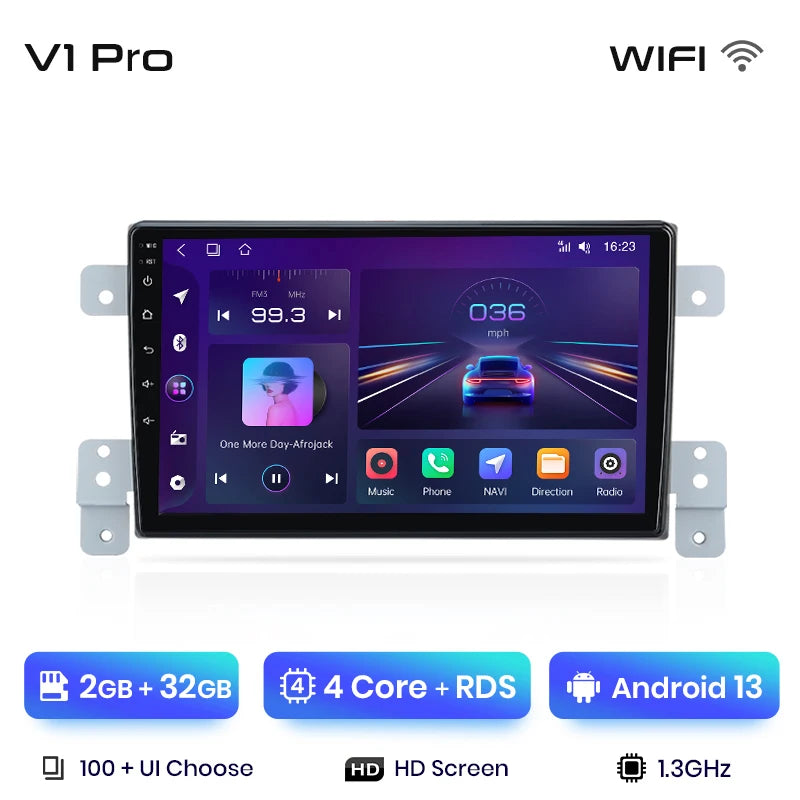 Junsun Car Radio For Suzuki Grand Vitara 3 2005 - 2015 wireless CarPlay Android Auto car intelligent systems No 2 din 2din DVD