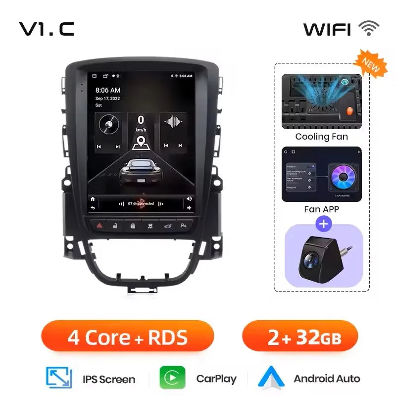 Junsun Wireless CarPlay Car Radio For Opel Astra J Vauxhall Buick Verano 2009-2013 Android Multimedia