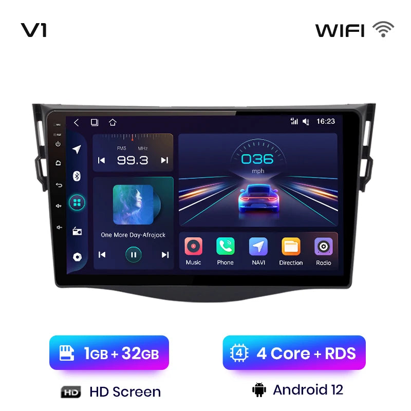 Junsun V1 AI Voice Wireless CarPlay Android Auto Radio For Toyota RAV4 RAV 4 2005-2012 2013 4G Car Multimedia GPS 2din autoradio