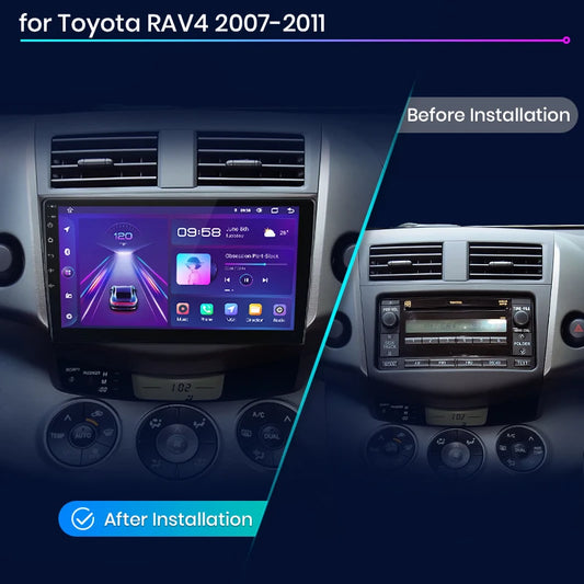 Junsun V1 AI Voice Wireless CarPlay Android Auto Radio For Toyota RAV4 RAV 4 2005-2012 2013 4G Car Multimedia GPS 2din autoradio