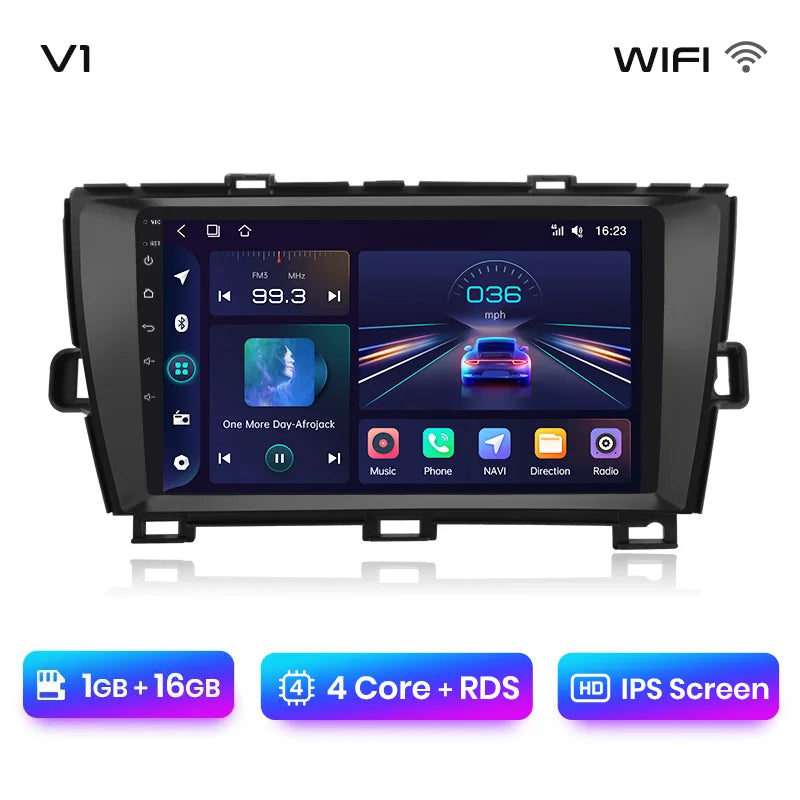 Junsun Wireless Android Auto Radio For Toyota Prius 2009-2016  4G Car Multimedia GPS 2din autoradio