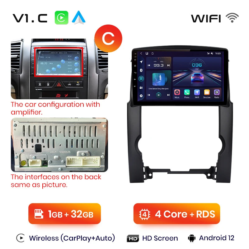 Junsun V1pro AI Voice 2 din Android Auto Radio For Kia Sorento 2 XM 2009 - 2012 Carplay Car Multimedia GPS 2din autoradio