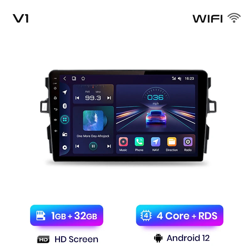 Junsun V1pro AI Voice Android Auto Radio For Toyota Auris E150 2006 -2012 Carplay Car Multimedia GPS 2din autoradio