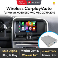 Junsun Wireless Carplay for Volvo, Android Auto, Airplay, Mirror Link, Car Accessories, Models For XC60, S60, V40, V60, XC90, S