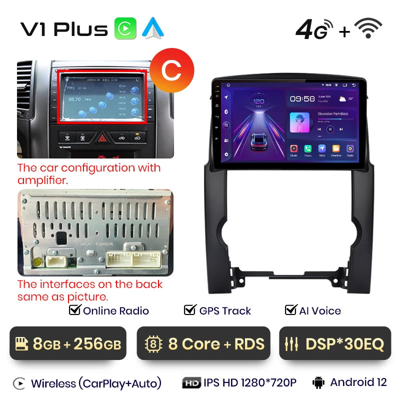 Junsun V1pro AI Voice 2 din Android Auto Radio For Kia Sorento 2 XM 2009 - 2012 Carplay Car Multimedia GPS 2din autoradio