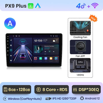 AWESAFE Wireless CarPlay Android Auto Autoradio For Fiat Ducato Peugeot Boxer 2 Citroen Jumper 2 2006 -2023