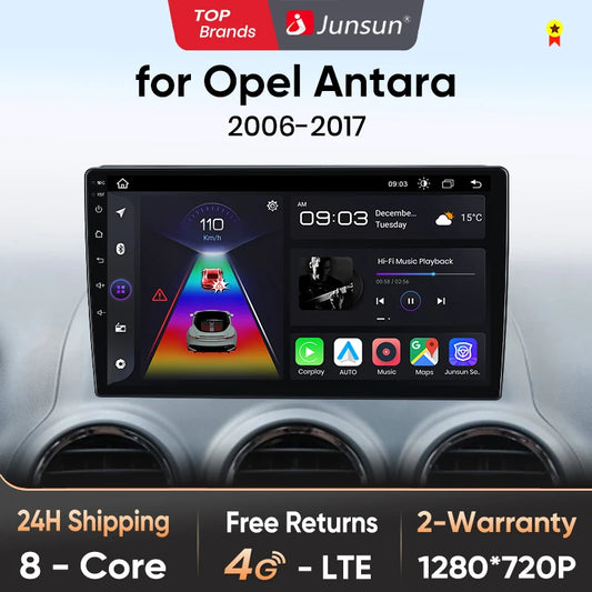 Junsun V1pro AI Voice Android Auto Radio For Opel Antara 2006 - 2017 Carplay 4G Car Multimedia GPS 2din autoradio