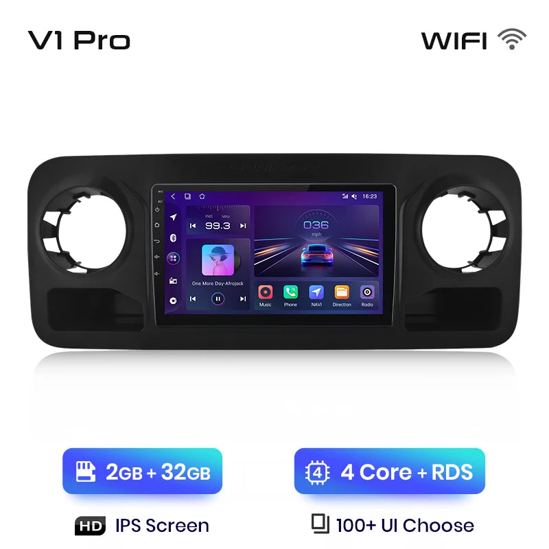 Junsun V1pro AI Voice 2 din Android Auto Radio For Mercedes-Benz Sprinter 2018-2022 Carplay Car Multimedia GPS 2din autoradio