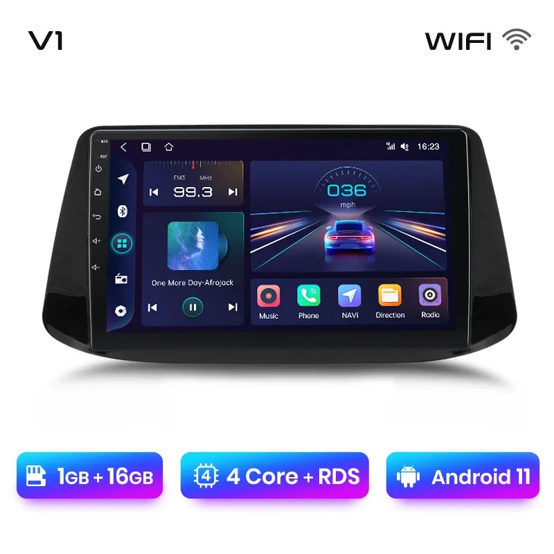 Junsun Wireless CarPlay Android Auto Radio For Hyundai i30 2017 2018 Car Intelligent Systems RDS BT WiFi 2 din