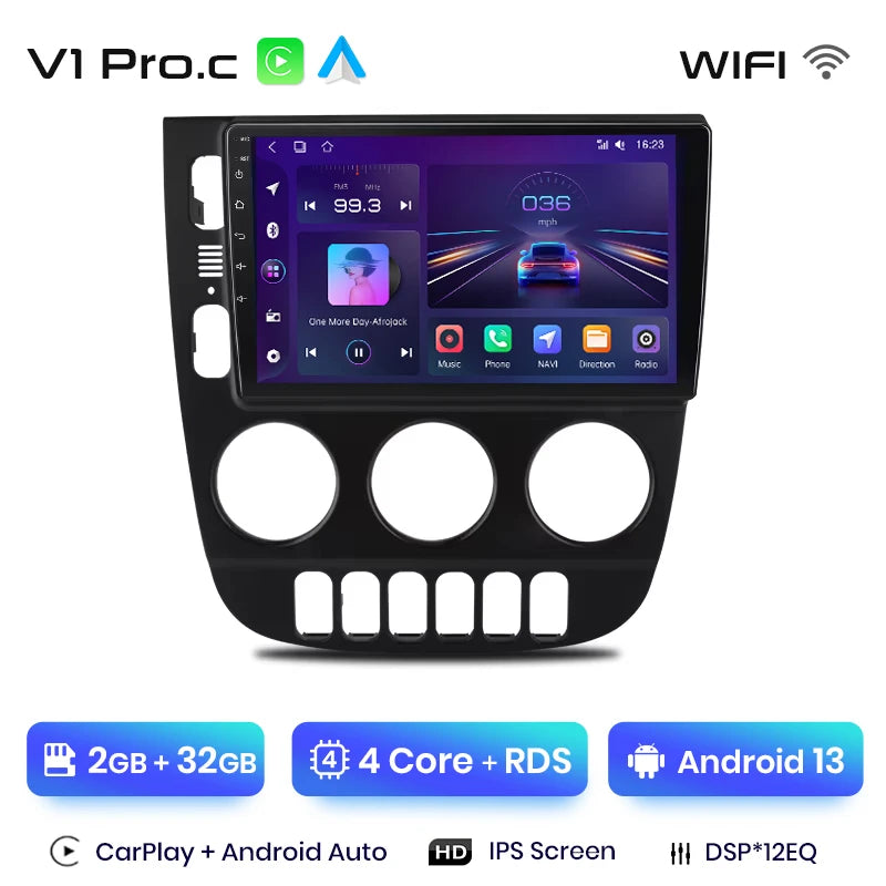 Junsun V1 Plus Car Radio For Mercedes Benz M-Class W163 ML 1998 - 2006 wireless CarPlay Android Auto No 2 din 2din DVD