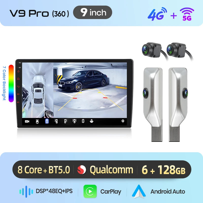 Junsun Wireless CarPlay Car Radio For Peugeot 406 1994 1995 1996 1997-2005 Android Multimedia