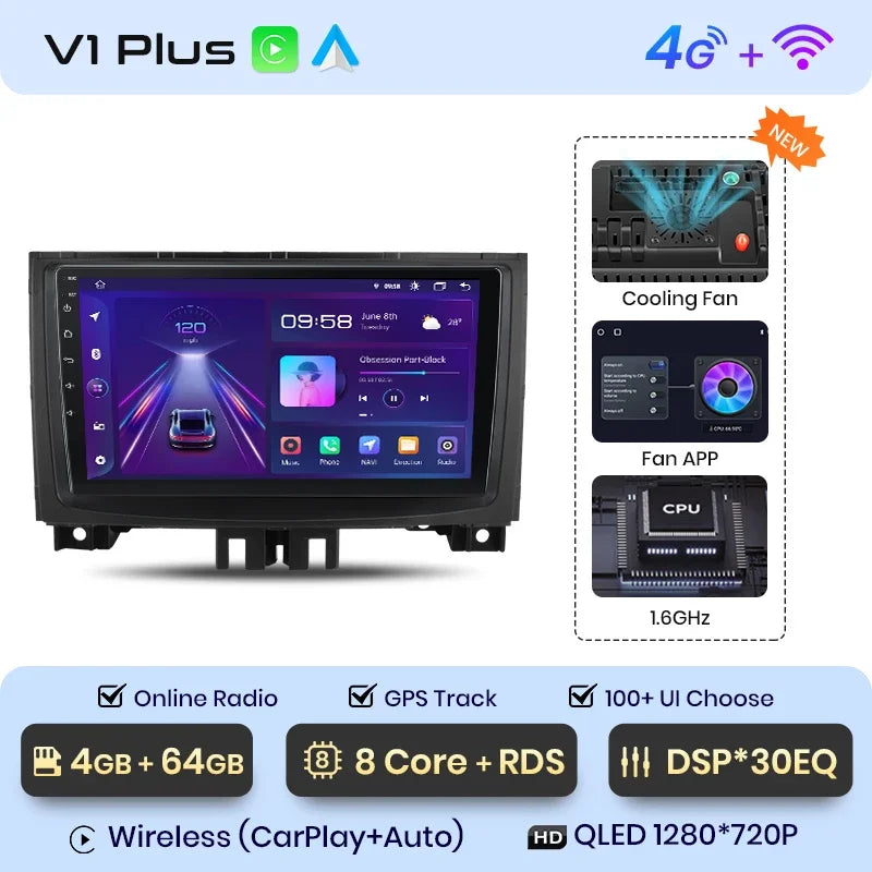 Junsun Wireless CarPlay Android Auto Radio For Mercedes-Benz Sprinter VW Crafter 2006 Car Intelligent Systems RDS BT WiFi 2 din