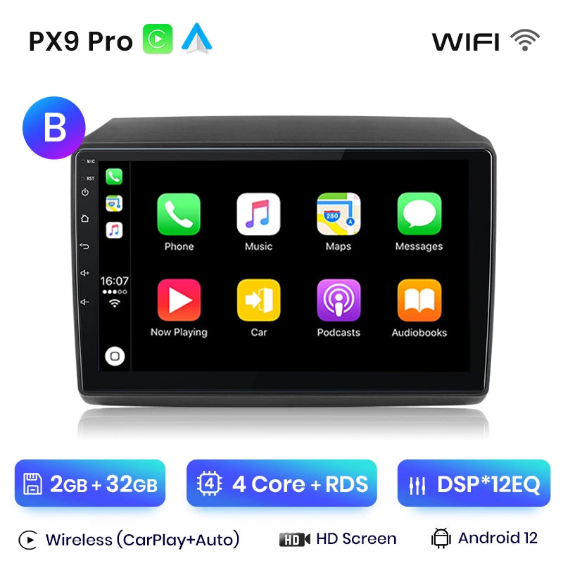 AWESAFE Wireless CarPlay Android Auto Autoradio For Fiat Ducato Peugeot Boxer 2 Citroen Jumper 2 2006 -2023