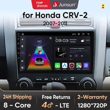 Junsun V1 Wireless CarPlay Android Auto Car Radio for Honda CR-V 3 RE CRV 2007-2011 GPS Car Intelligent Systems Smart Autoradio