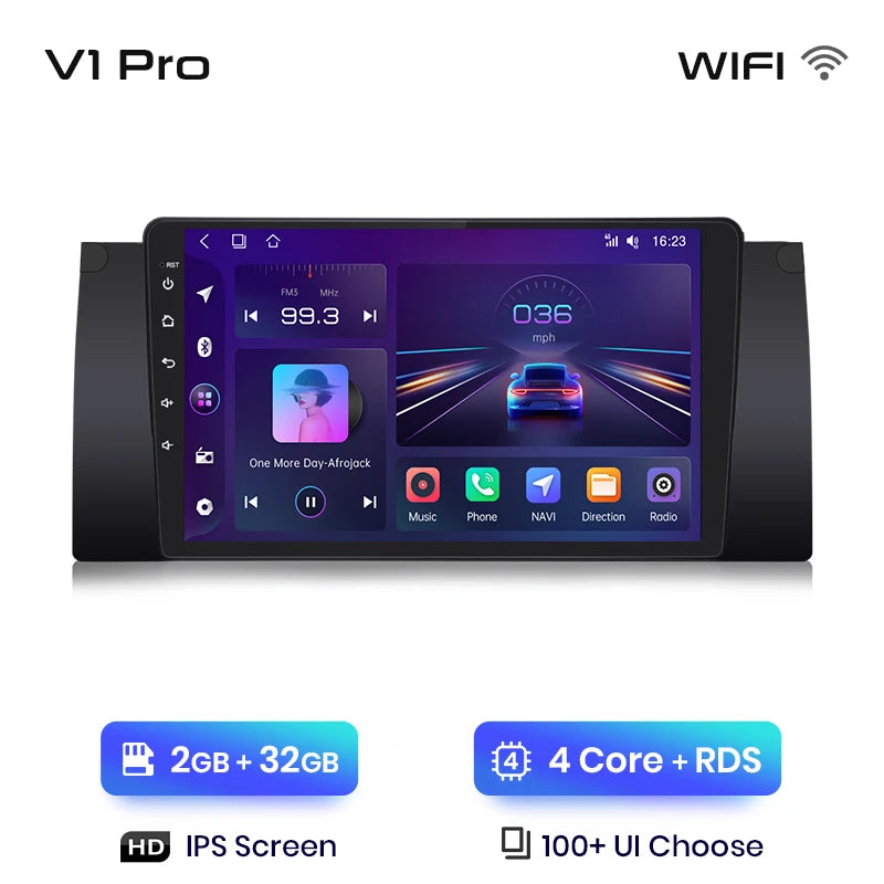 Junsun V1 Plus AI Voice Android Auto Radio For BMW E53 Carplay 4G Car Multimedia GPS 2din autoradio