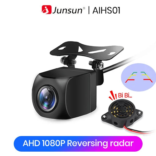 Junsun Car Rearview Camera AHD 720P Resolution WaterProof 140°Wide-Angle Reverse Backup Parking Camera For Car Radio