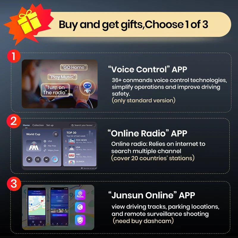Junsun Wireless CarPlay Andorid Auto Car Radio For BMW Series 1 2 3 4 F20 F21 F22 F30 F31 F32 F33 F34 F36 GPS 4G WiFi Multimedia