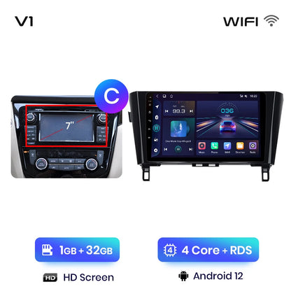 Junsun V1 Wireless CarPlay Android Auto Radio For Nissan Qashqai J11 X-Trail 3 T32 2013-2017 Car Multimedia GPS 2din autoradio
