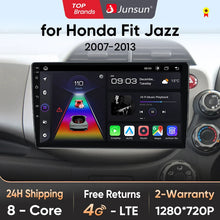 Junsun V1pro Android 10 AI Voice 4G Carplay RDS Car Radio Multimedia GPS For HONDA FIT JAZZ 2007-2013 2din autoradio bluetooth
