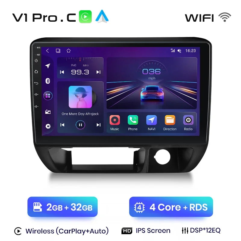 Junsun Wireless CarPlay Android Auto Radio For Suzuki Jimny 1998 1999 2000 2001-2004 Car Intelligent Systems RDS BT WiFi 2 din