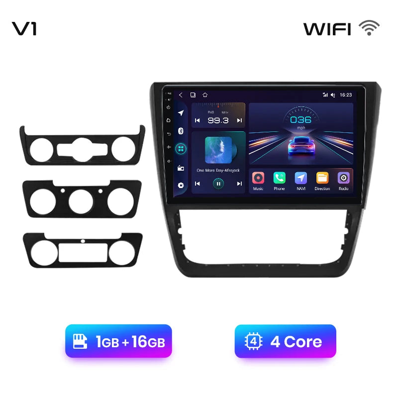 Junsun V1 Plus Car Radio For SKODA Yeti 5L 2009 - 2014 wireless CarPlay Android Auto car intelligent systems No 2 din 2din DVD