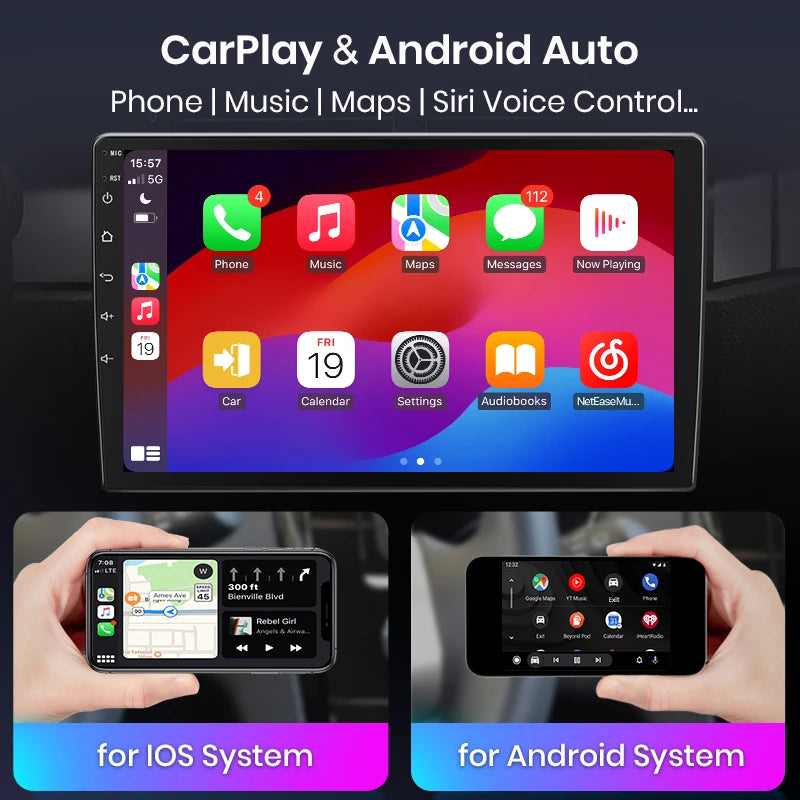 AWESAFE Wireless CarPlay Android Auto Autoradio For Fiat Ducato Peugeot Boxer 2 Citroen Jumper 2 2006 -2023