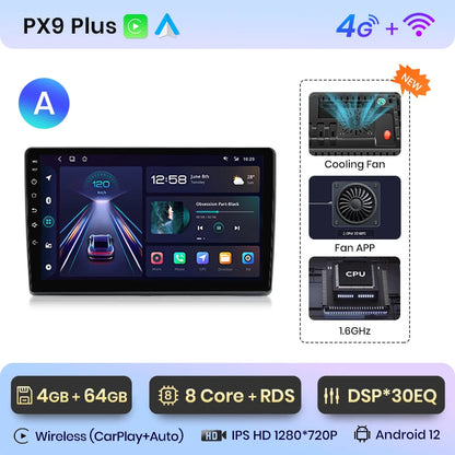 AWESAFE Wireless CarPlay Android Auto Autoradio For Fiat Ducato Peugeot Boxer 2 Citroen Jumper 2 2006 -2023