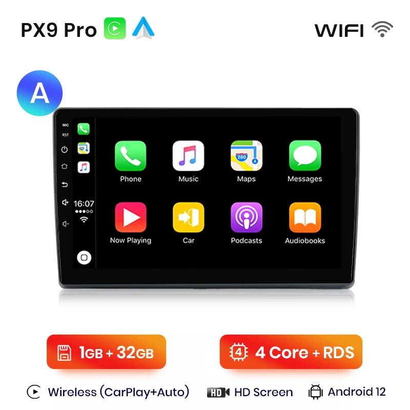 AWESAFE Wireless CarPlay Android Auto Autoradio For Fiat Ducato Peugeot Boxer 2 Citroen Jumper 2 2006 -2023
