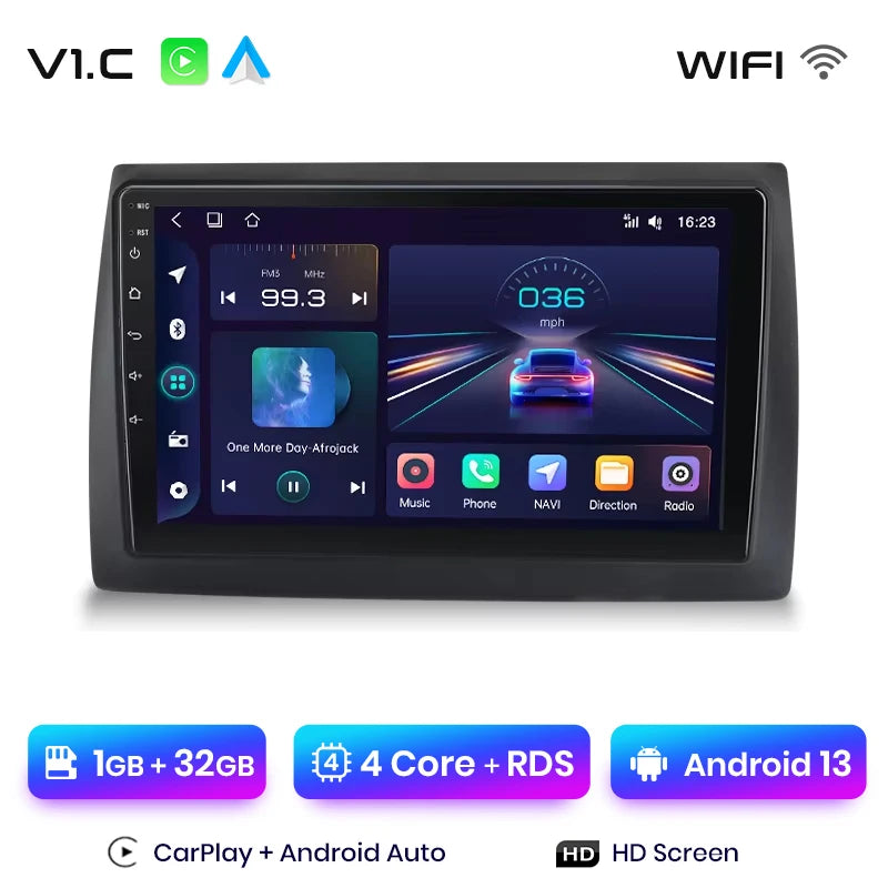 Junsun V1 Plus Car Radio For Fiat Stilo 2001 - 2010 wireless CarPlay Android Auto car intelligent systems No 2 din 2din DVD